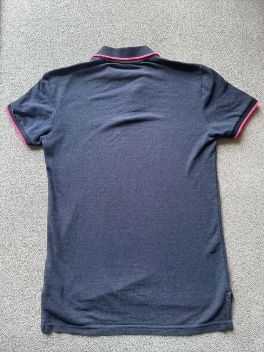 American Eagle Tipped Polo Shirt – Charcoal Heather