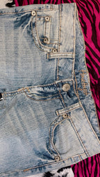Amethyst Jeans Low-Rise Y2K Flare Denim Pants – Light Wash