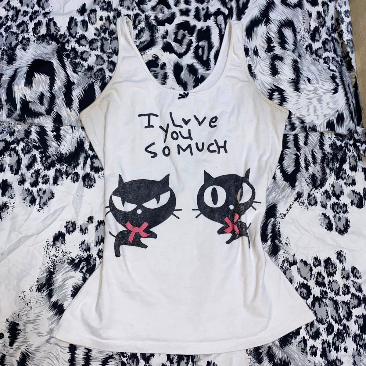 Love to Lounge Women's Graphic Tank Top – White