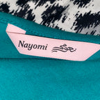 Nayomi Paisley One-Shoulder Tank Top – Teal