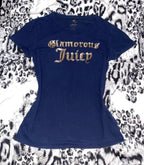 Juicy Couture Sequined Graphic T-Shirt – Dark Navy
